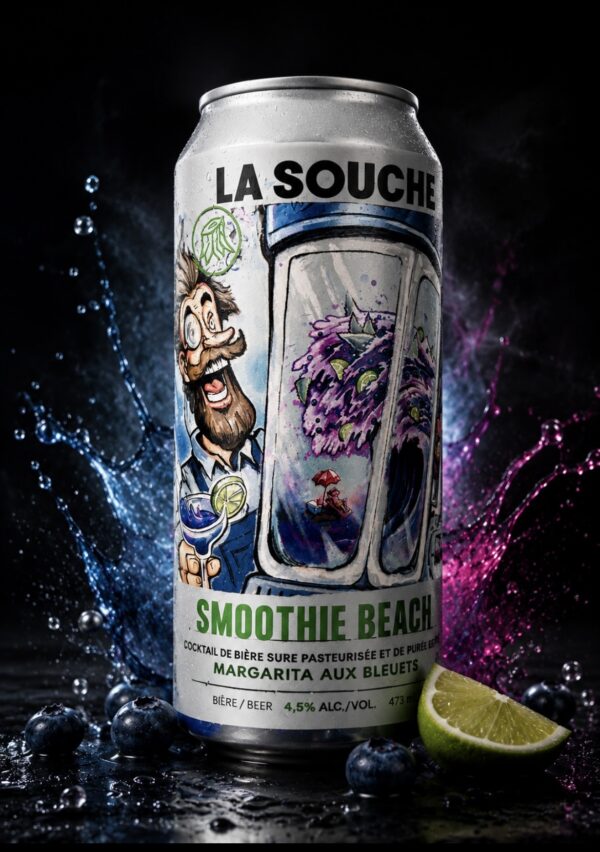 SMOOTHIE BEACH MARGARITA AUX BLEUETS(La Souche x BreWskey)