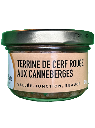 Terrine de cerf rouge aux canneberges